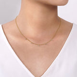 14K Yellow Gold, 14K White Gold Necklace NK6469M45JJ