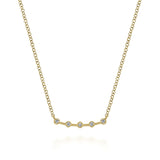 14K White Gold Necklace NK6419Y45JJ