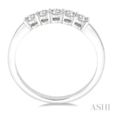 5 Stone Diamond Wedding Band