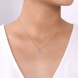 14K White Gold Necklace NK6475W45JJ