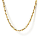 14K White Gold Necklace NKM7008-22Y4JJJ