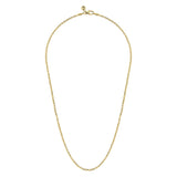 14K White Gold Necklace NKM7009-22Y4JJJ