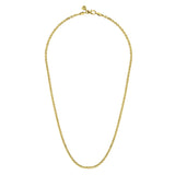 14K White Gold Necklace NKM7010-22Y4JJJ