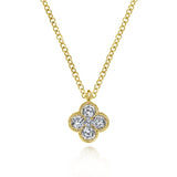 14K White Gold Necklace NK6082Y45JJ