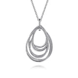 Sterling Silver (925) Necklace NK6523SVJJJ