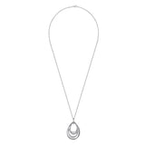 Sterling Silver (925) Necklace NK6523SVJJJ