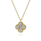 14K White Gold Necklace NK6625Y45JJ