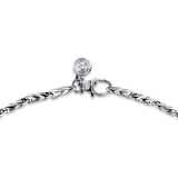 Sterling Silver (925) Necklace NKM6767-22SVJJJ