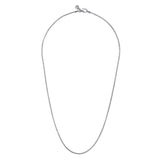 Sterling Silver (925) Necklace NKM7008-22SVJJJ