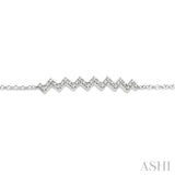 Zig-Zag Diamond Chain Bracelet