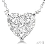 Heart Shape Lovebright Essential Diamond Necklace