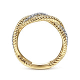 14K Yellow Gold, 14K White Gold Ring LR51732M45JJ