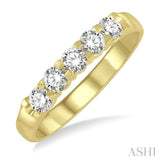 5  Stones Diamond Weeding Band
