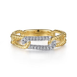 14K Yellow Gold, 14K White Gold Ring LR52196M45JJ