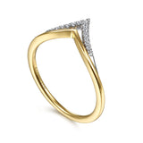 14K Yellow Gold, 14K White Gold Ring LR51826M45JJ