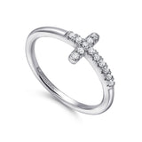 14K White Gold Ring LR50221W45JJ