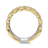 14K Yellow Gold, 14K White Gold Ring LR51517M45JJ