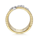14K Yellow Gold, 14K White Gold Ring LR51662M45JJ