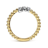 14K Yellow Gold, 14K White Gold Ring LR51745M45JJ