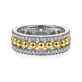 14K Yellow Gold, 14K White Gold Ring LR51778M45JJ