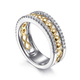 14K Yellow Gold, 14K White Gold Ring LR51778M45JJ