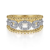 14K Yellow Gold, 14K White Gold Ring LR51783M45JJ