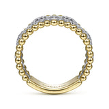 14K Yellow Gold, 14K White Gold Ring LR51783M45JJ