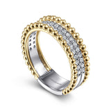 14K Yellow Gold, 14K White Gold Ring LR52019M45JJ