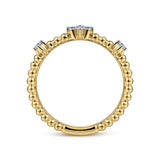 14K White Gold Ring LR52159Y45JJ