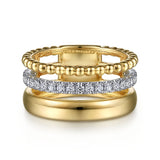 14K Yellow Gold, 14K White Gold Ring LR52203M45JJ