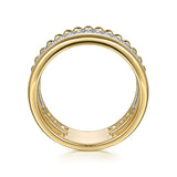14K Yellow Gold, 14K White Gold Ring LR52203M45JJ