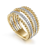 14K Yellow Gold, 14K White Gold Ring LR51667M45JJ