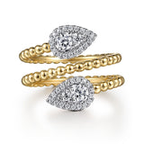 14K Yellow Gold, 14K White Gold Ring LR52359M45JJ