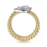 14K Yellow Gold, 14K White Gold Ring LR52359M45JJ