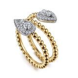 14K Yellow Gold, 14K White Gold Ring LR52359M45JJ