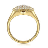 14K White Gold Ring LR52463Y45JJ