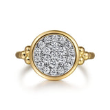 14K Yellow Gold, 14K White Gold Ring LR52556M45JJ