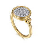 14K Yellow Gold, 14K White Gold Ring LR52556M45JJ