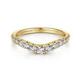 14K White Gold Wedding Band AN10958Y44JJ