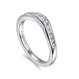 14K White Gold Wedding Band AN10962W44JJ