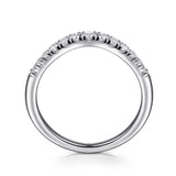 14K White Gold Wedding Band AN10963W44JJ