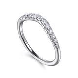 14K White Gold Wedding Band AN10963W44JJ