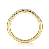 14K White Gold Wedding Band AN10963Y44JJ