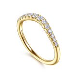 14K White Gold Wedding Band AN10963Y44JJ