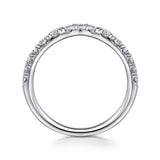 14K White Gold Wedding Band AN10969W44JJ