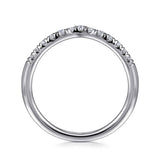 14K White Gold Wedding Band AN10974W44JJ