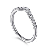14K White Gold Wedding Band AN10974W44JJ