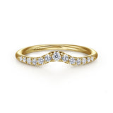 14K White Gold Wedding Band AN10974Y44JJ
