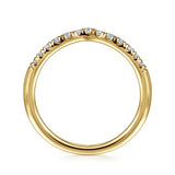 14K White Gold Wedding Band AN10974Y44JJ