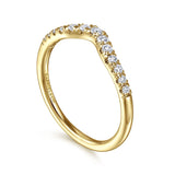 14K White Gold Wedding Band AN10974Y44JJ